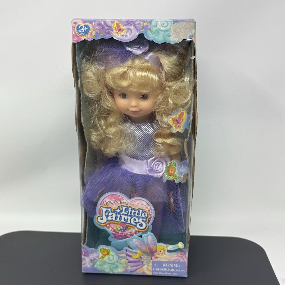 Vintage Uneeda Little Fairies Doll - Blonde Curly Hair Rare